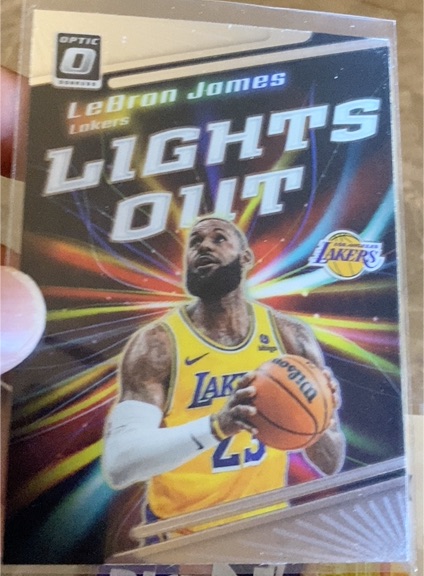 2023-24 Donruss Optic Lights Out #10 LeBron James — front