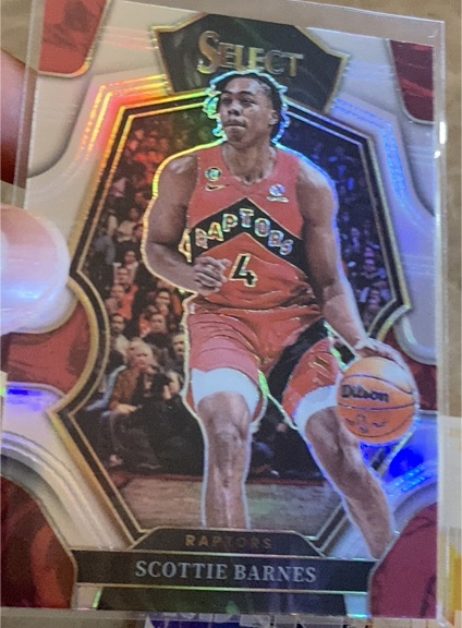 2022-23 Panini Select Premier Level Silver Prizm Scottie Barnes — front