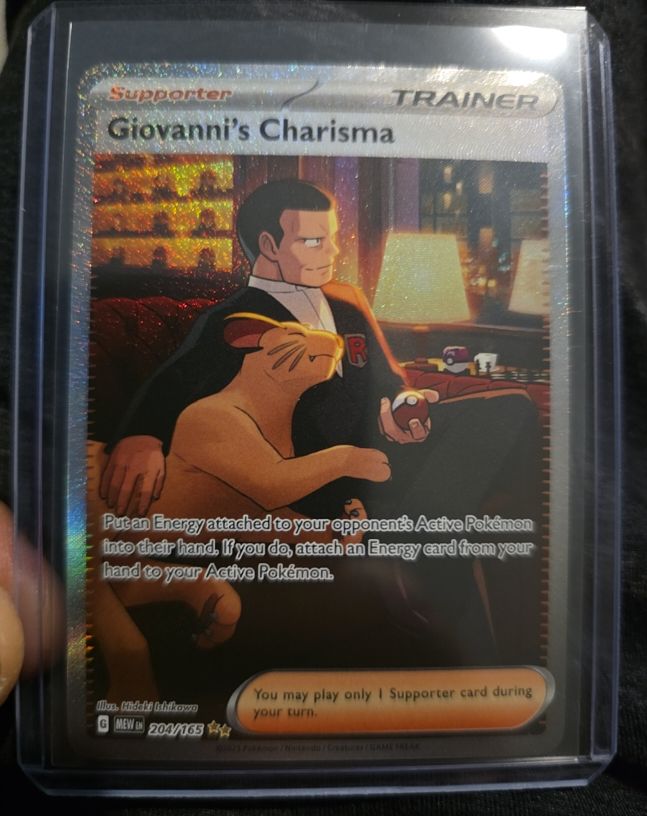 2023 Pokémon Scarlet & Violet 151 #204 Giovanni's Charisma — front
