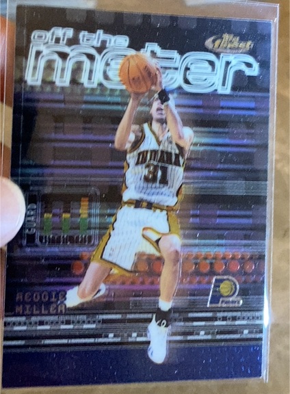 2000-01 Topps Finest #161 Reggie Miller / Allan Houston — front