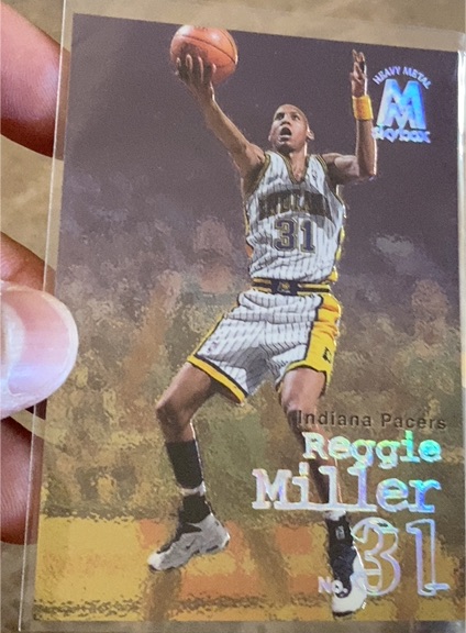 1998-99 SkyBox Molten Metal #108 Reggie Miller — front