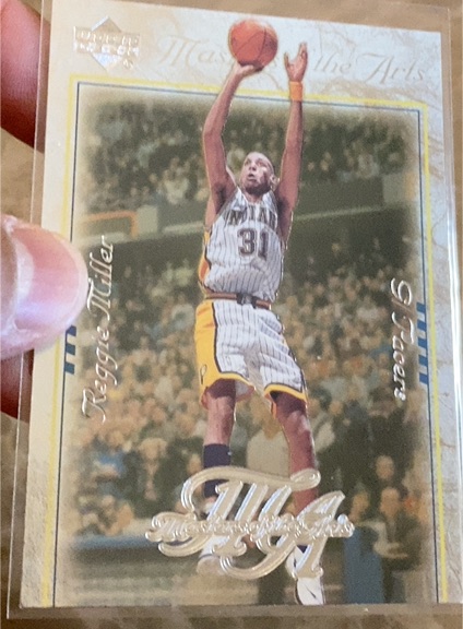 2000-01 Upper Deck Masters of the Arts #MA10 Reggie Miller — front