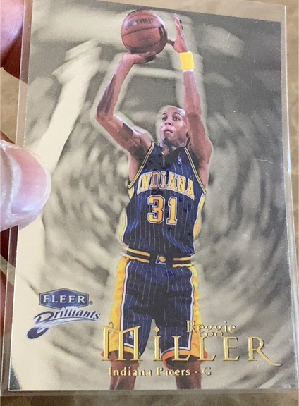 1998-99 Fleer Brilliants #22 Reggie Miller — front