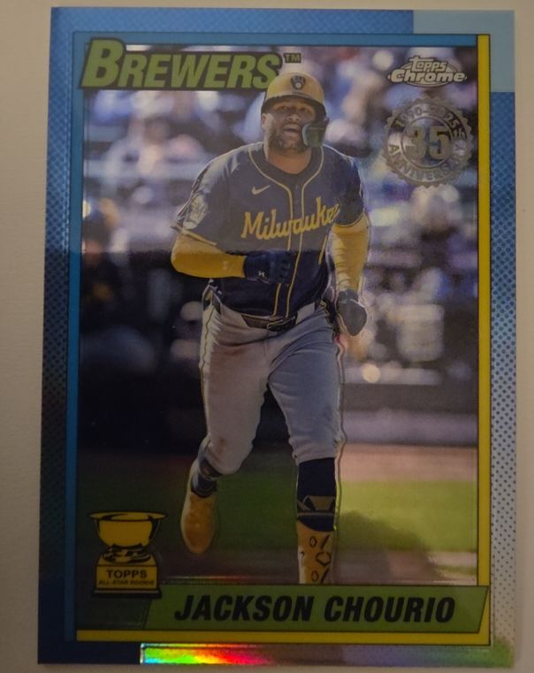 2025 Topps Chrome 1990 Topps Baseball #90CB-9 Jackson Chourio — front