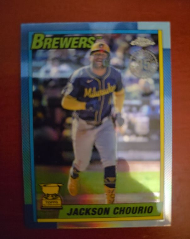 2025 Topps Chrome 1990 35th Anniversary #90CB-9 Jackson Chourio — front