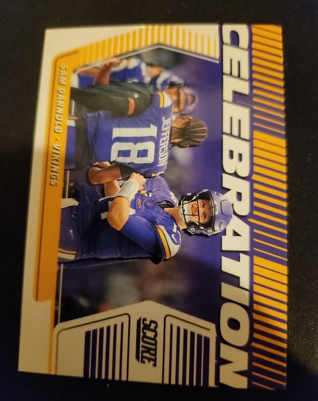 2025 Panini Score #C-SDA Sam Darnold Celebration — front