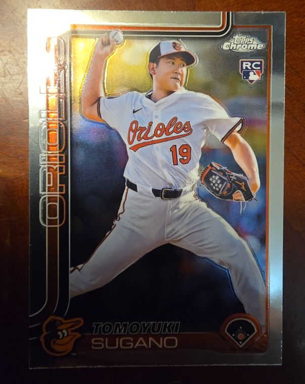 2025 Topps Chrome #166 Tomoyuki Sugano — front