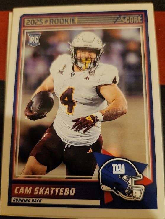 2025 Panini Score #1 Cam Skattebo — front