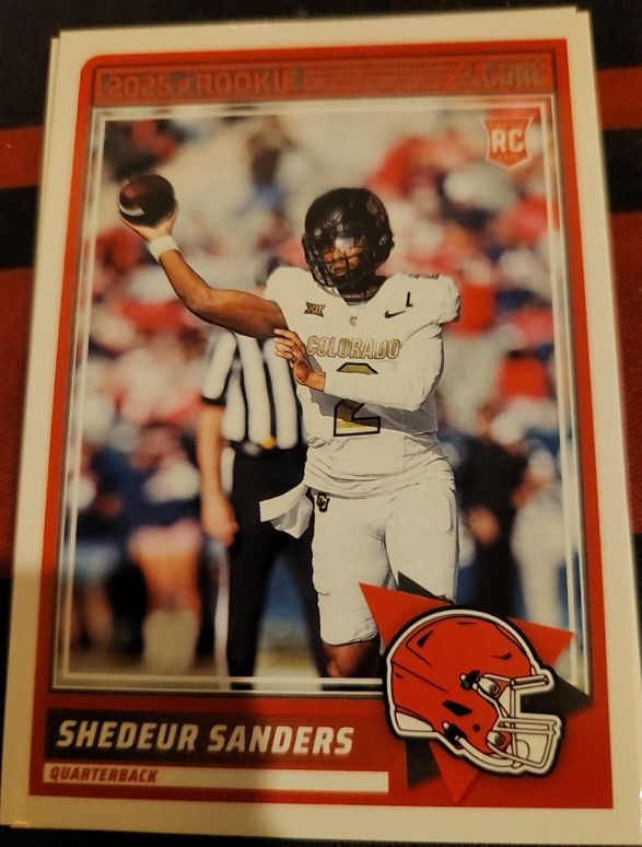 2025 Panini Score #15 Shedeur Sanders Rookie Card — front
