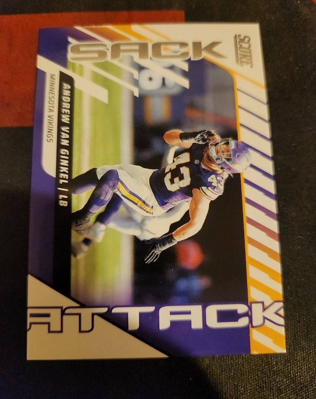 2025 Panini Score Sack Attack #7 Andrew Van Ginkel — front