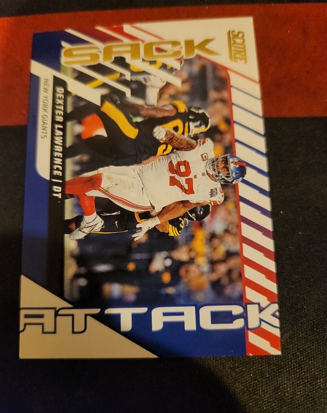 2022 Panini Score Sack Attack #SA-DL Dexter Lawrence — front