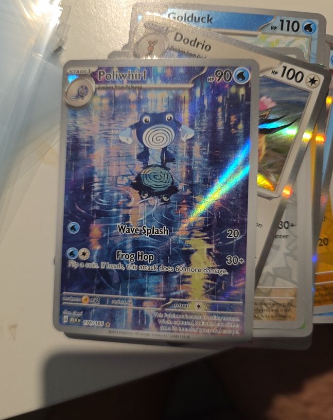 2023 Pokémon Scarlet & Violet 151 #176/165 Poliwhirl Illustration Rare — front