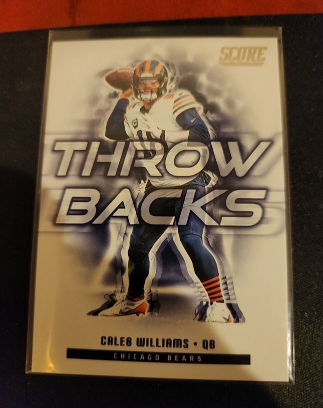 2025 Panini Score #4 Caleb Williams Throwbacks — front
