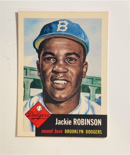 1953 Topps #1 Jackie Robinson — front