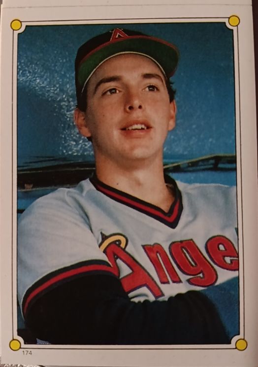 1987 Topps Stickers #174 Wally Joyner — front