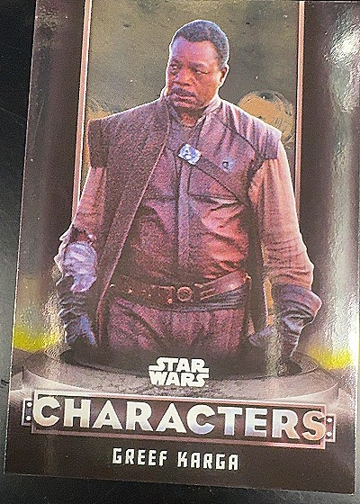 2021 Topps Star Wars The Mandalorian Characters #C-4 Greef Karga — front