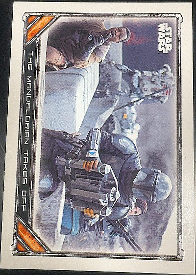 2022 Topps Chrome Star Wars The Mandalorian #S1-49 The Mandalorian Takes Off — front