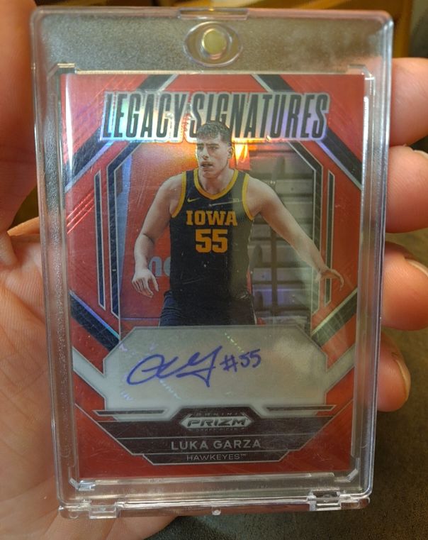 2023 Panini Prizm Draft Picks Legacy Signatures #LS-LGZ Luka Garza — front
