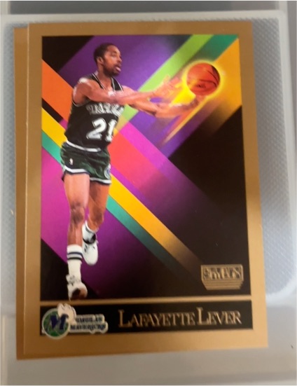 1990-91 SkyBox #376 Lafayette Lever — front