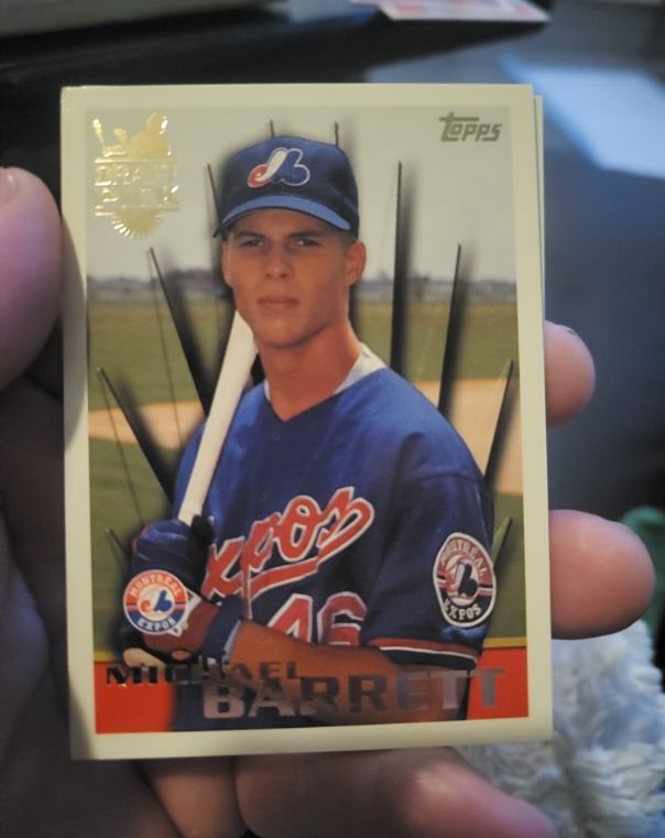 1996 Topps #15 Michael Barrett — front
