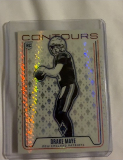 2024 Panini Phoenix Contours #CON-DME Drake Maye — front