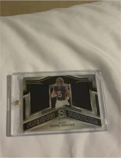 2024 Panini Spectra Rising Rookie Materials #RRM-ROE Rome Odunze — front