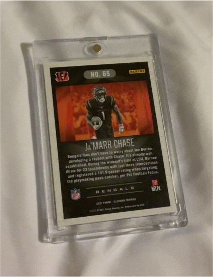 2021 Panini Illusions #65 Ja'Marr Chase — front