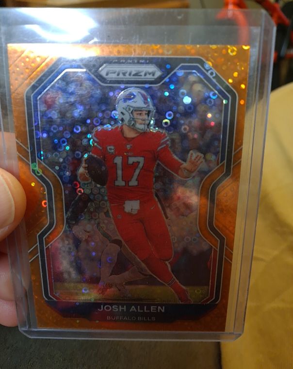 2020 Panini Prizm Orange Disco Prizm #255 Josh Allen — front