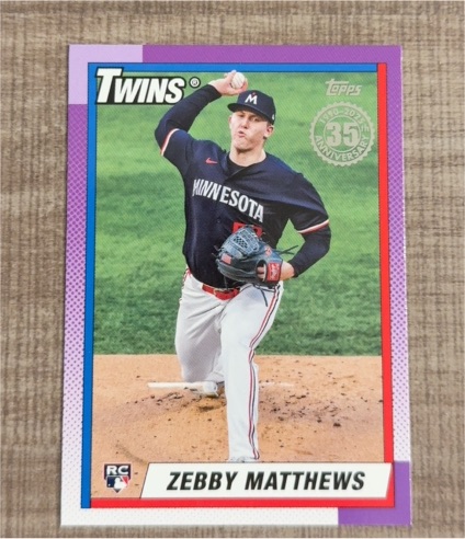 2025 Topps Series 1 1990 35th Anniversary #T90-74 Zebby Matthews — front