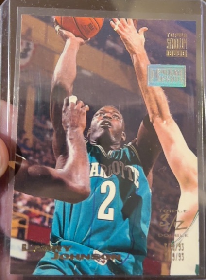 1993-94 Topps Stadium Club #6 Larry Johnson — front