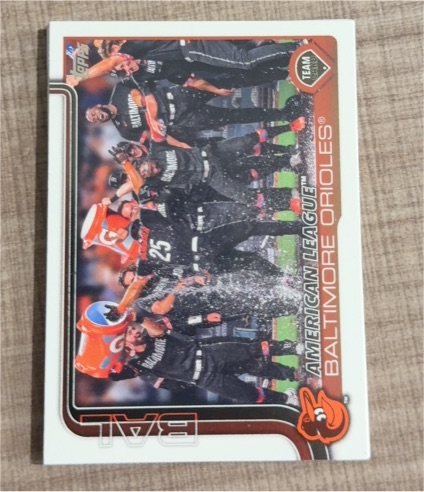 2025 Topps Series 1 #170 Baltimore Orioles Team Card — front