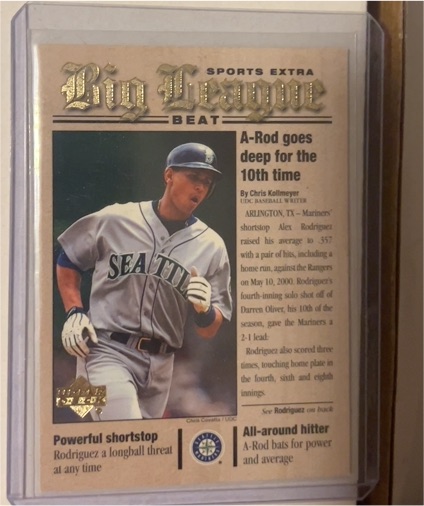 2000 Upper Deck Big League Beat #BB17 Alex Rodriguez — front