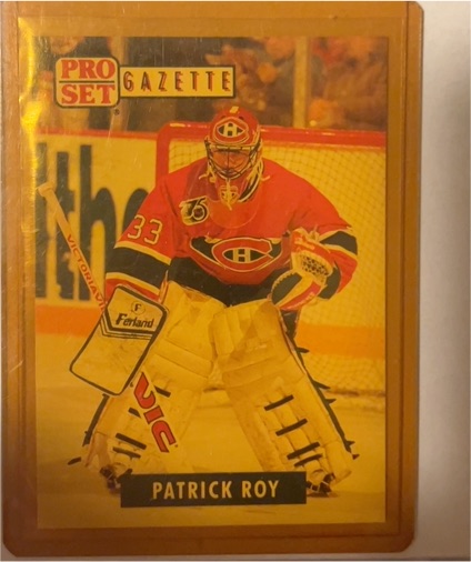 1991 Pro Set Gazette #2 Patrick Roy — front