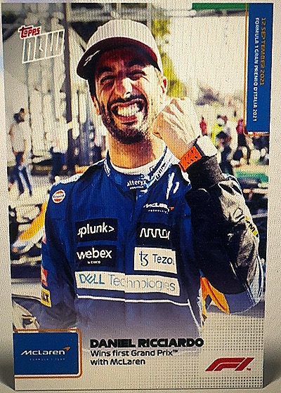 2021 Topps Now Formula 1 #51 Daniel Ricciardo — front