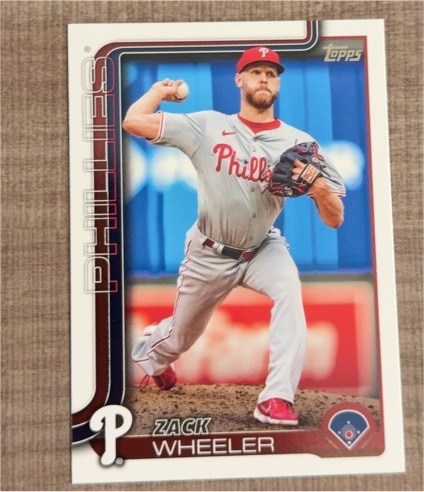 2025 Topps Series 1 #218 Zack Wheeler — front
