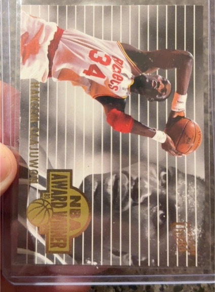 1994-95 Fleer Ultra #3 Hakeem Olajuwon NBA Award Winners — front