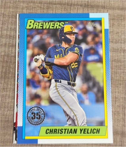 2025 Topps Series 1 #T90-17 Christian Yelich — front