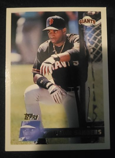 1996 Topps #315 Deion Sanders San Francisco Giants — front