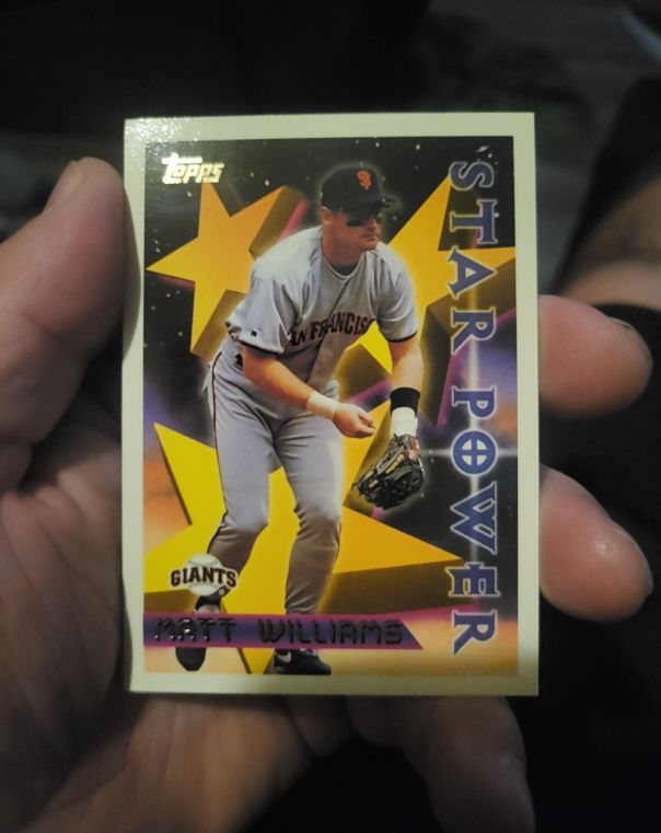 1996 Topps #12 Matt Williams Star Power — front