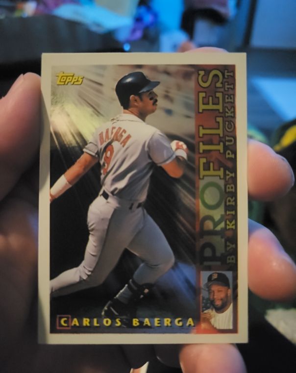 1996 Topps Profiles #AL-08 Carlos Baerga — front