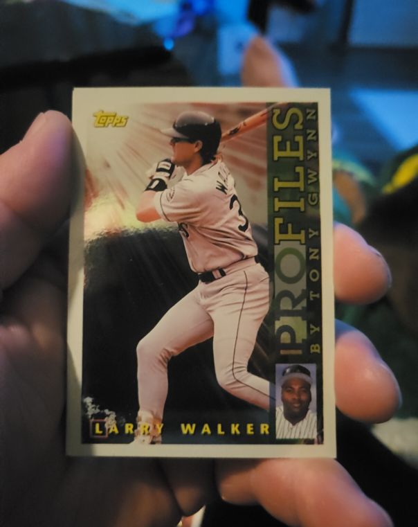 1996 Topps Profiles by Tony Gwynn #NL-10 Larry Walker — front