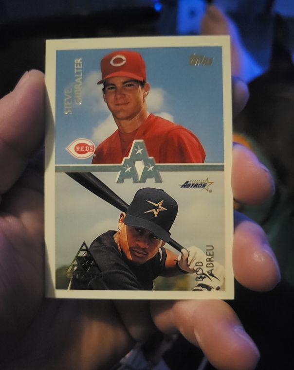 1996 Topps #101 Steve Gibralter / Bob Abreu — front