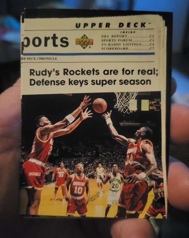 1994 Upper Deck Chronicle Rudy Tomjanovich Houston Rockets — front