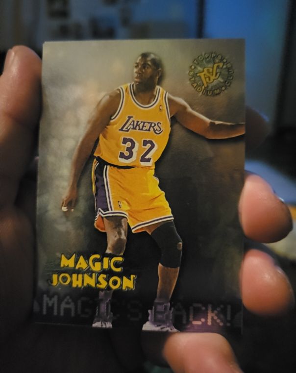 1996 Topps Stadium Club #361 Magic Johnson — front