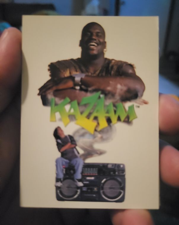 1996 Donruss Kazaam Shaquille O'Neal Prototype Promo Card — front