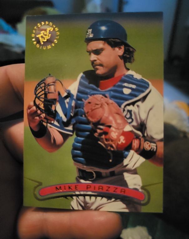 1996 Topps Stadium Club #442 Mike Piazza — front