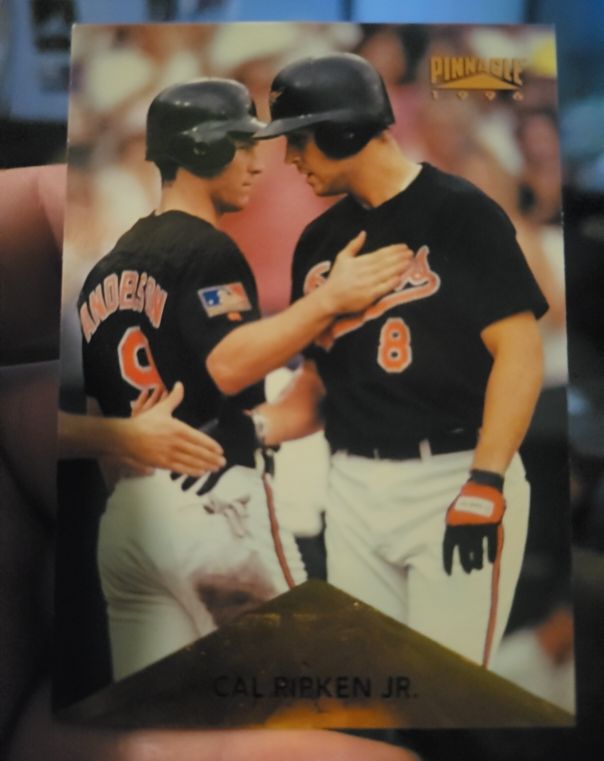 1996 Pinnacle #214 Cal Ripken Jr. — front