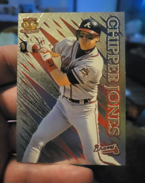 1996 Pacific Prisms #P-2 Chipper Jones — front