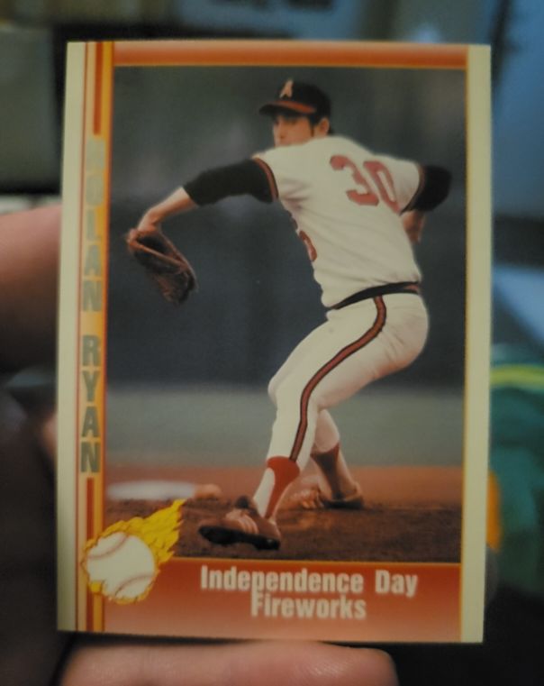 1991 Pacific Nolan Ryan #136 Independence Day Fireworks — front
