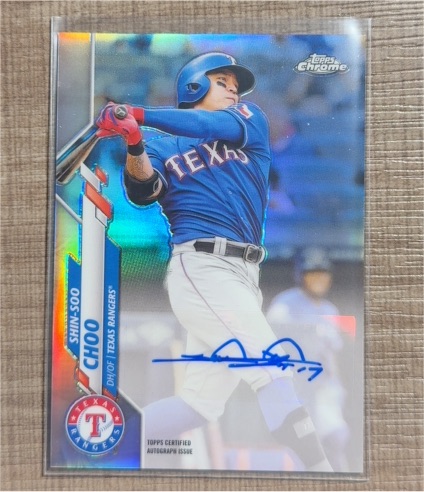 2020 Topps Chrome #518 Shin-Soo Choo — front